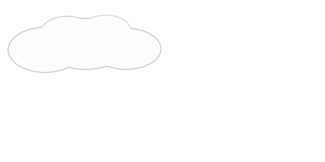 Decorative fluffy cloud graphic in the top-left page background